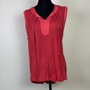 sweetGREY sleeveless shirt blouse with ties size large